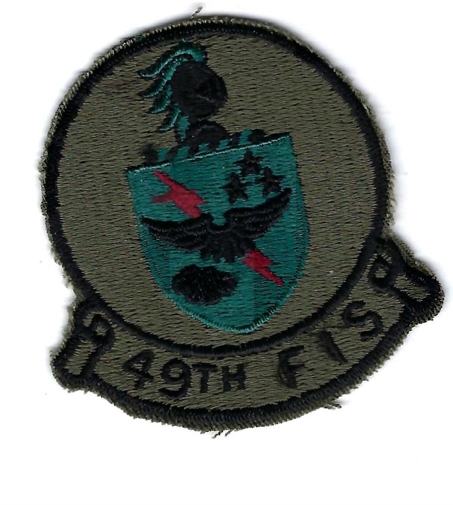 PATCH USAF 49TH  FIGHTER INTERCEPTOR SQ SUBD GRIFFISS AFB  FS-20