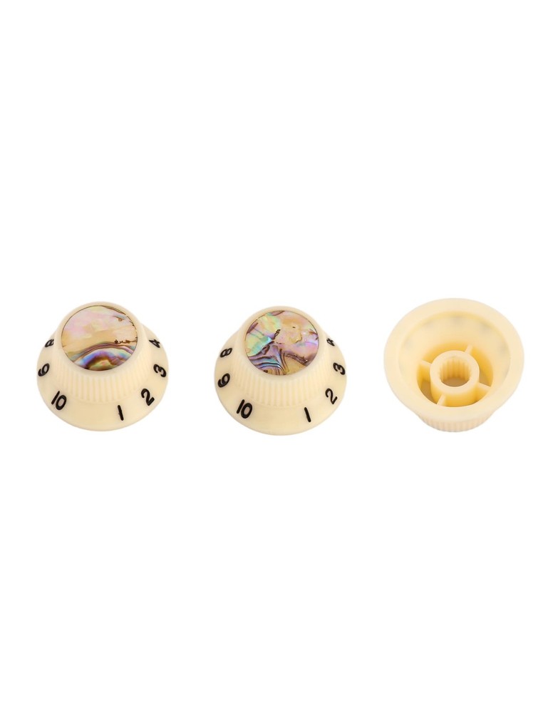 Rubatone Guitar Knobs Abalone Top Speed Control Knobs 6mm Shaft Pots Volume T...