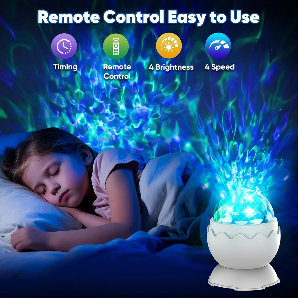 Galaxy Projector for Bedroom, Nebula Galaxy Night Light Projector with Timer and
