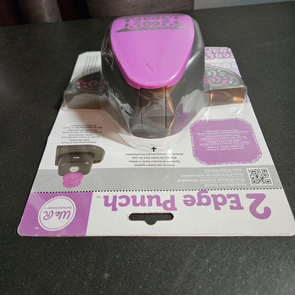We R Memory 2 Edge Punch Rose Pink Sealed