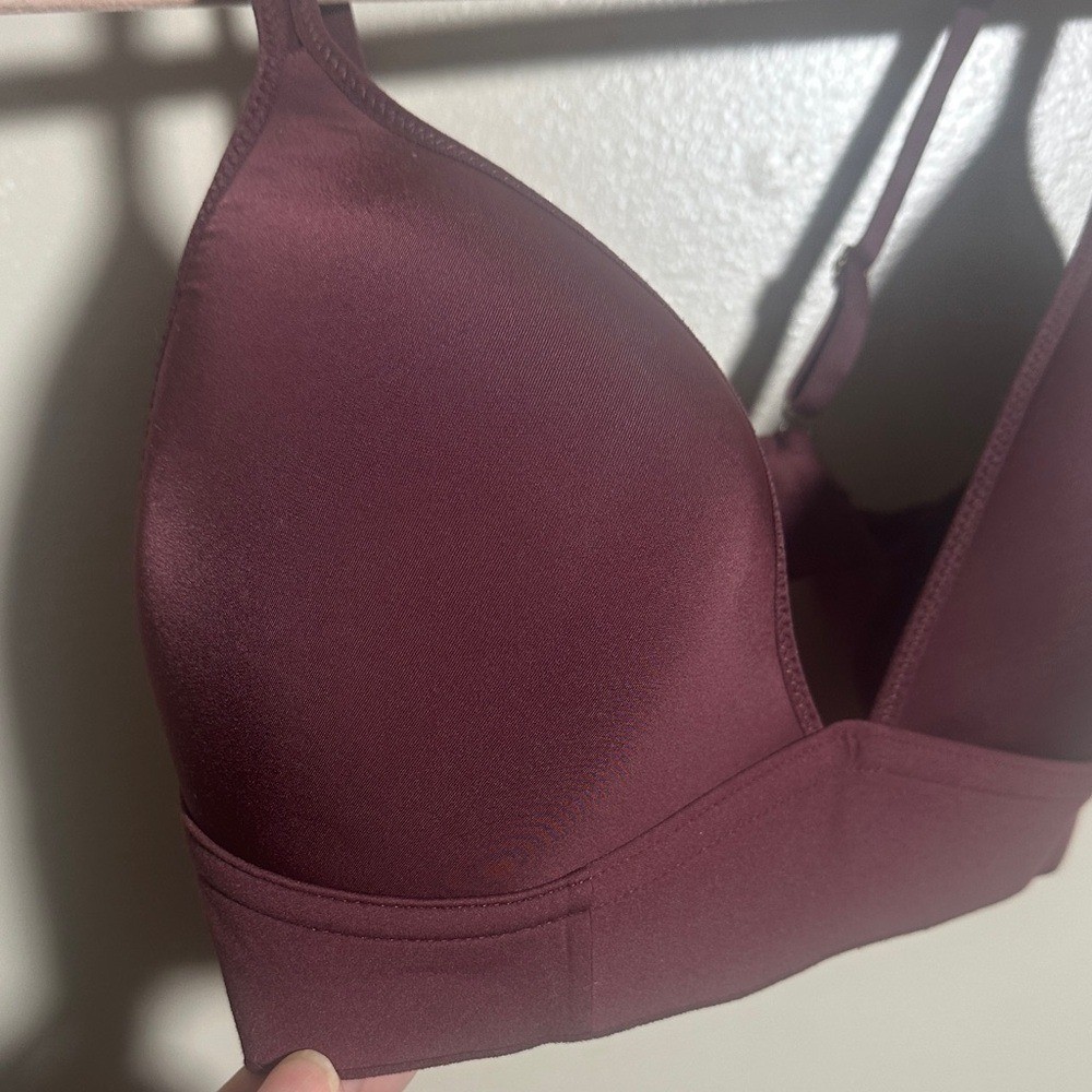 Aerie Maroon Full Coverage Wireless Bra | 32C