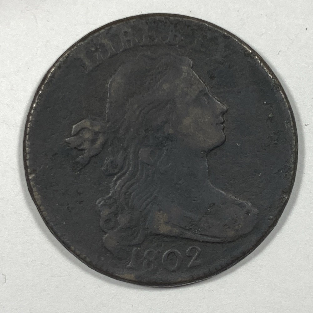 1802 Drape Bust Large Cent .01. Very Fine Details.