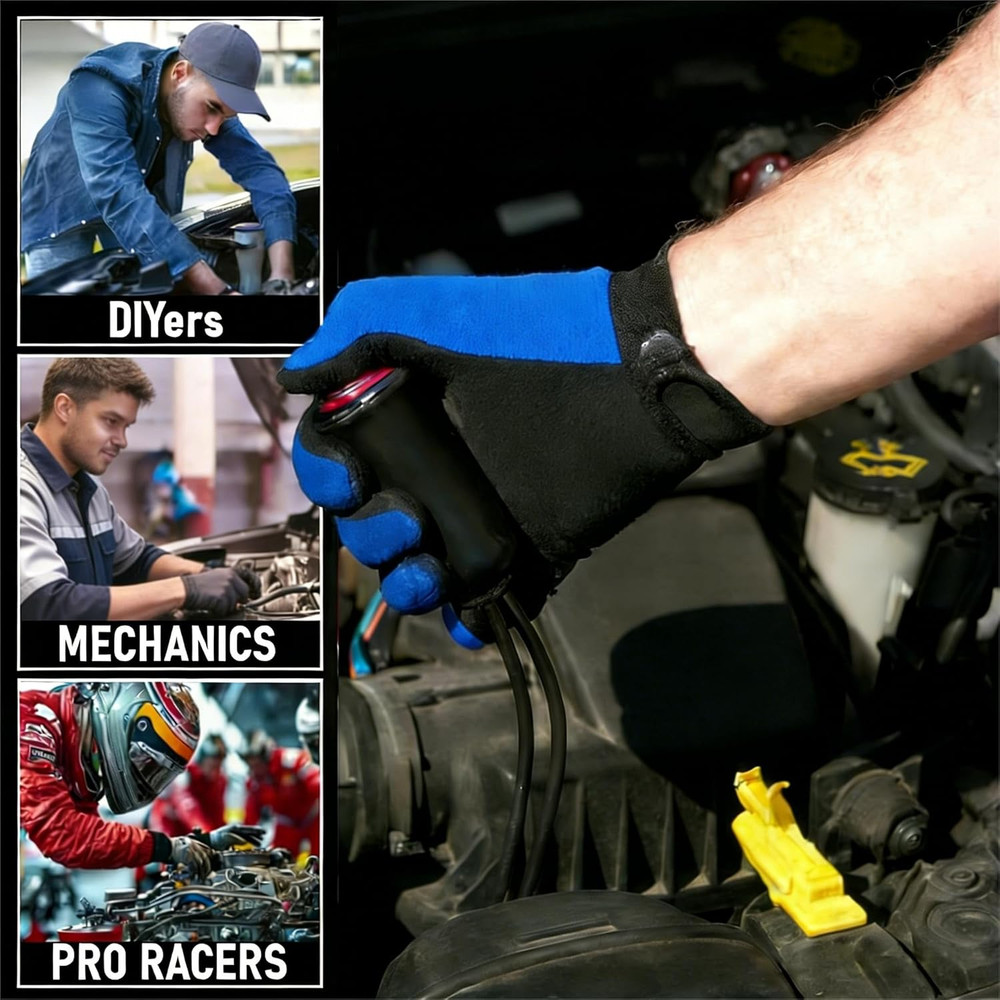 Heavy Duty Remote Starter Switch 12V Push Button with 5ft Wire and Alligator Cli