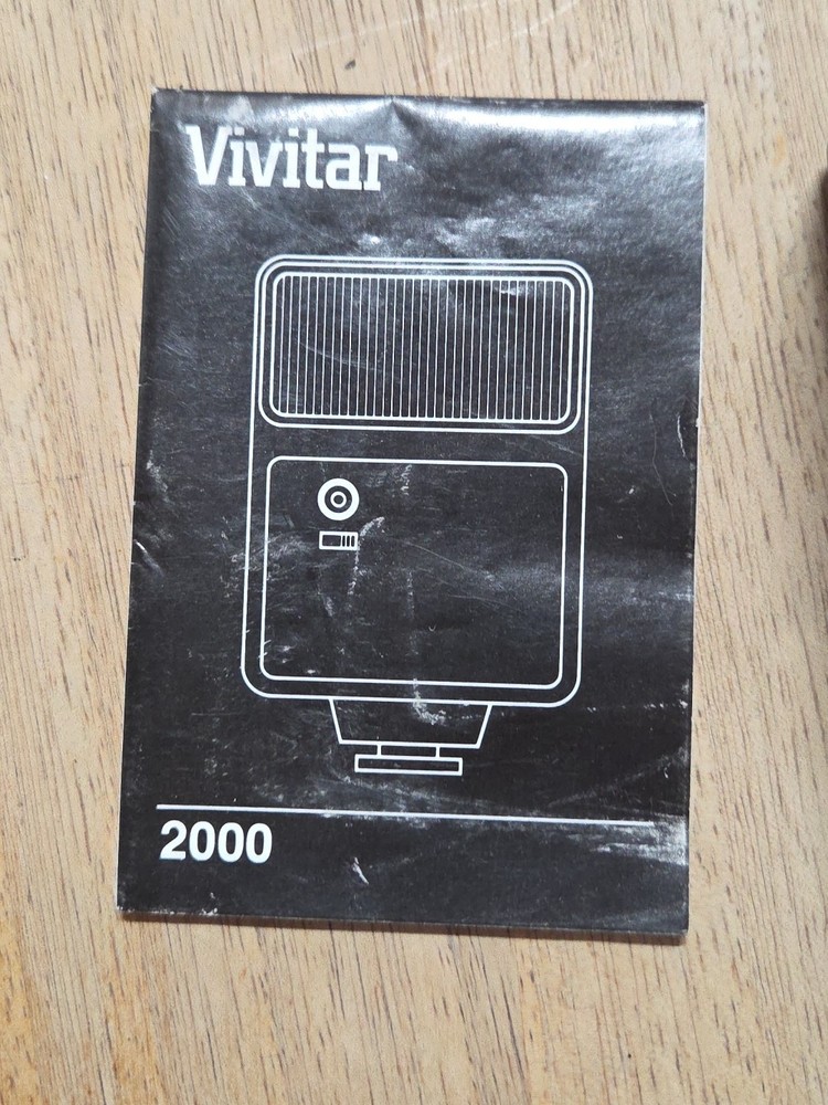 Vivitar Automatic Electronic Flash 2000 Camera Automatic Shoe Mount Universal