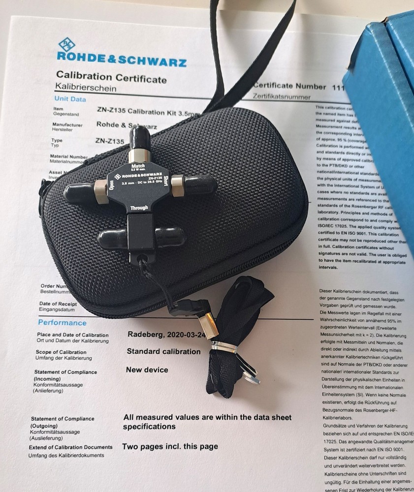 R&S ZN-Z135 SOLT calkit