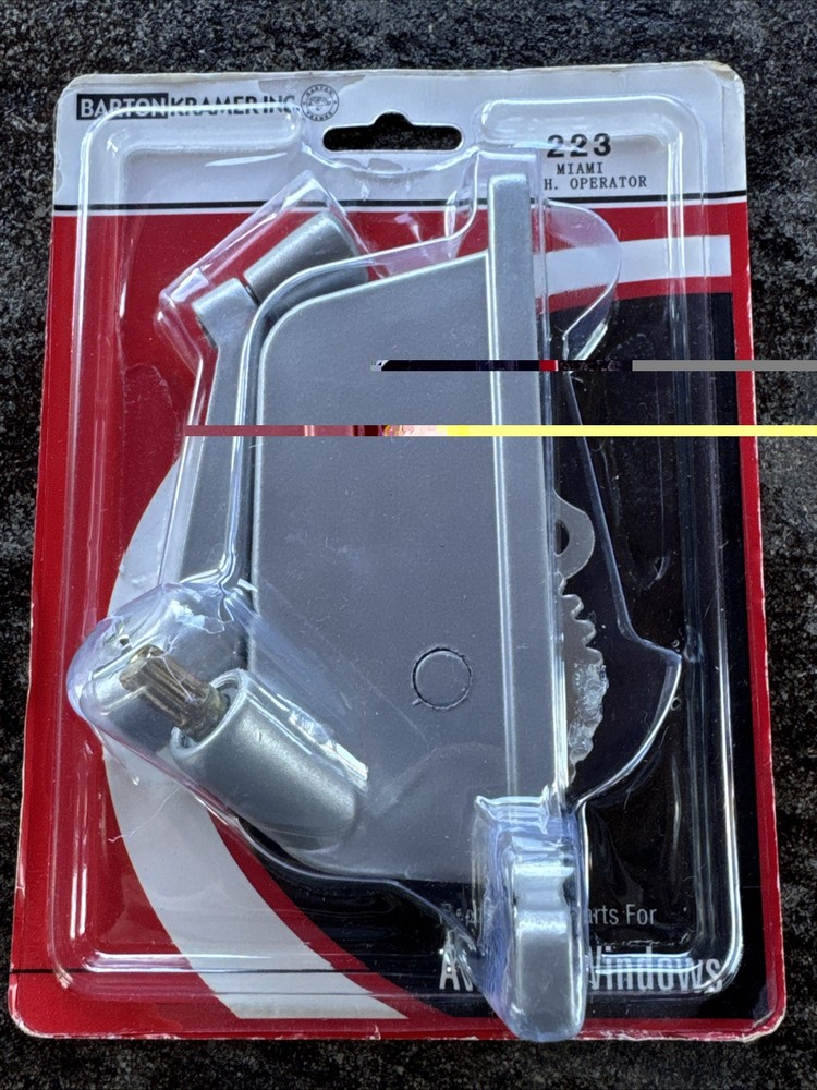 Barton Kramer Window Operator Left Silver 4-3/4" 223