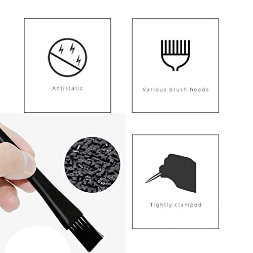 6 Pcs Small Cleaning Brushes for Small Spaces,Small Brushes for Cleaning