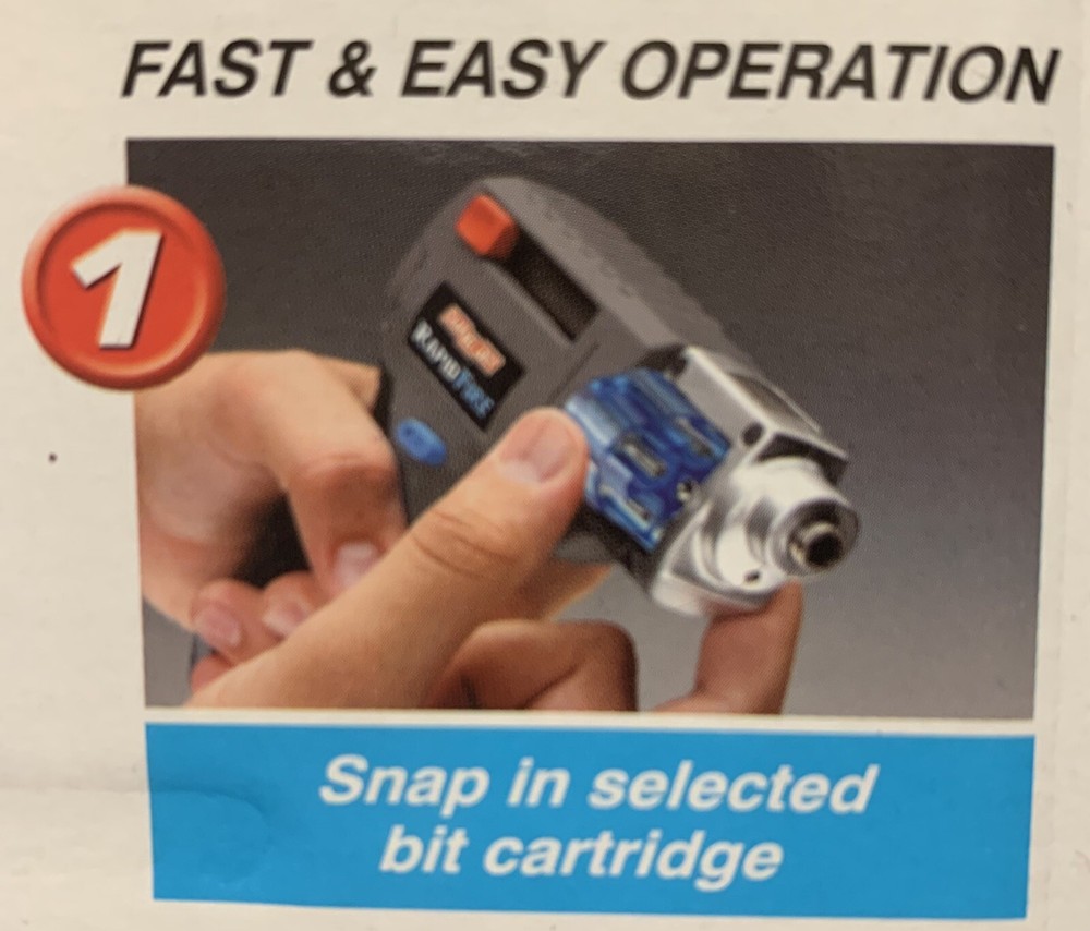 Channel Lock, Rapid Fire Power Cordless Screwdriver Quick Loading | LED Light