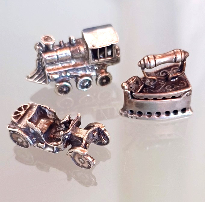 SILVER 800 Miniature Lot 3 Pieces