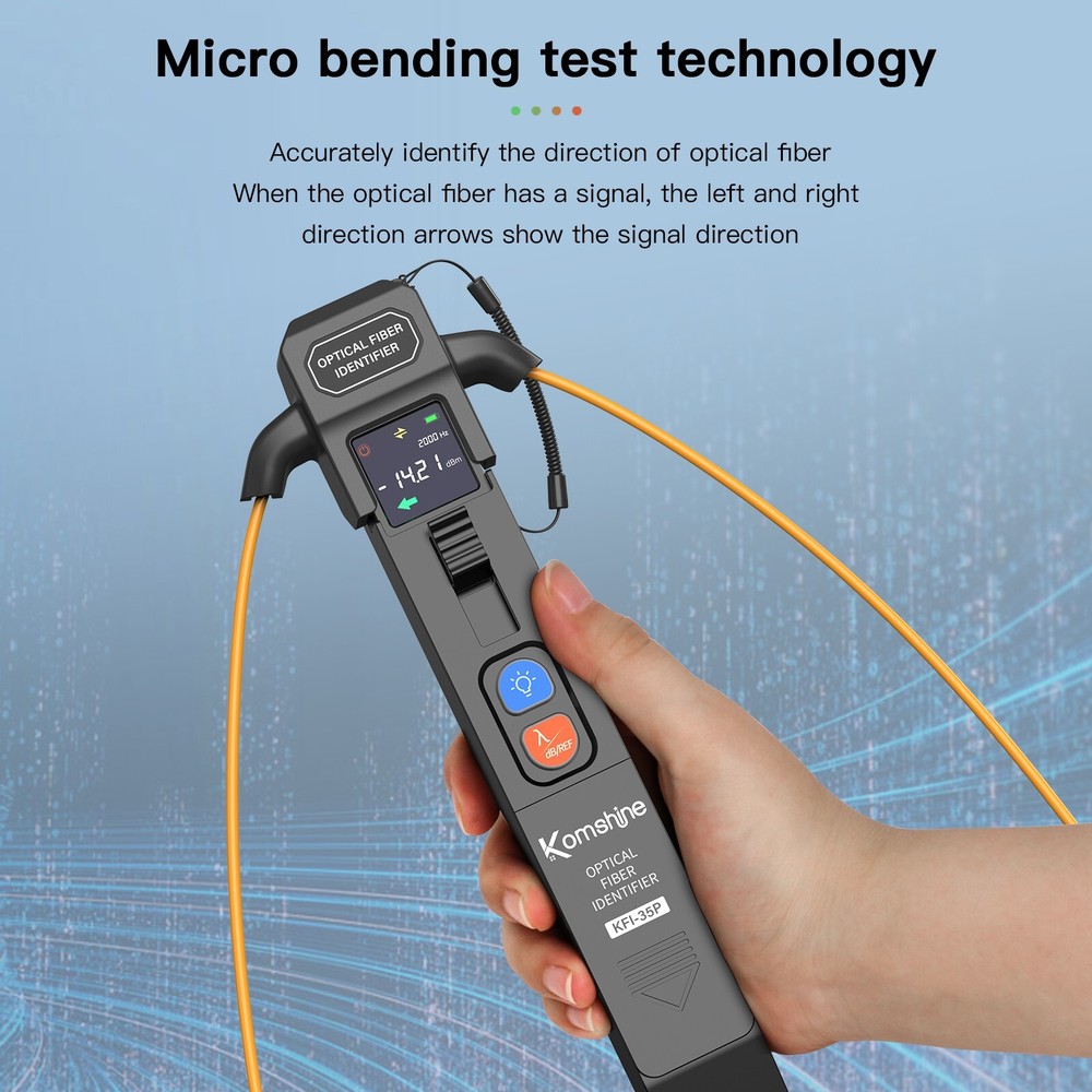 Fiber Optic Traffic Identifier Komshine KFI-35P 2-in-1 Identifier + OPM Function