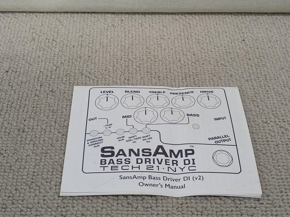 TECH21 SANS BASS DRIVER DI V2 Prelifier