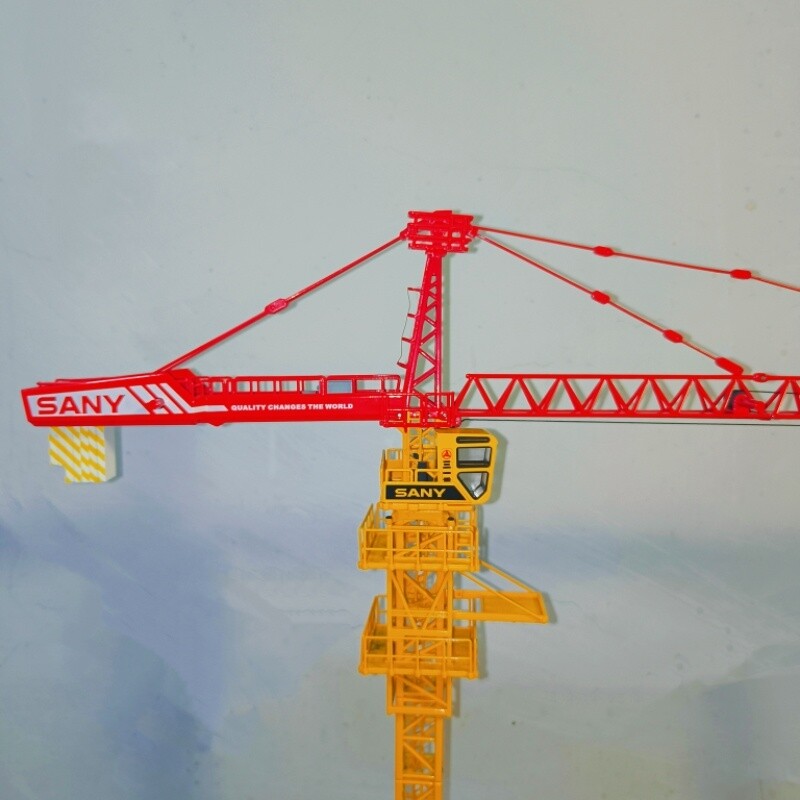 1:75 SANY Tower Crane Constuction Machine Equipment Diecast Model Collection