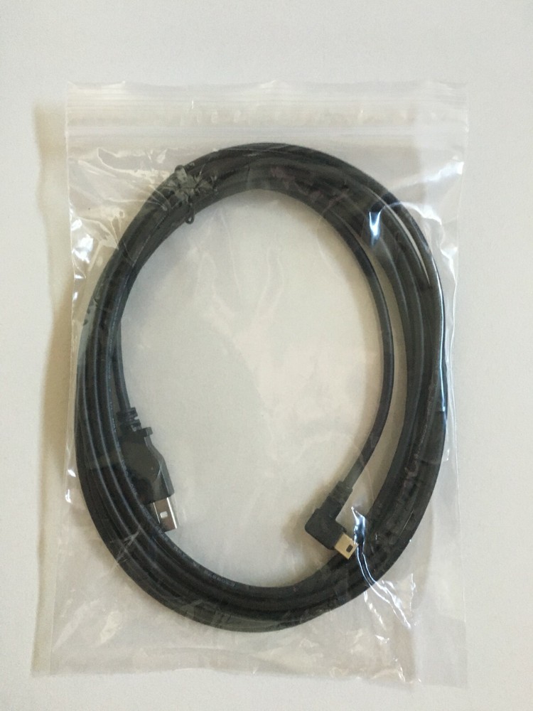 NEW DASH CAM POWER LEAD MINI B USB CHARGING CABLE 3.5M UNIVERSAL - Right Angle