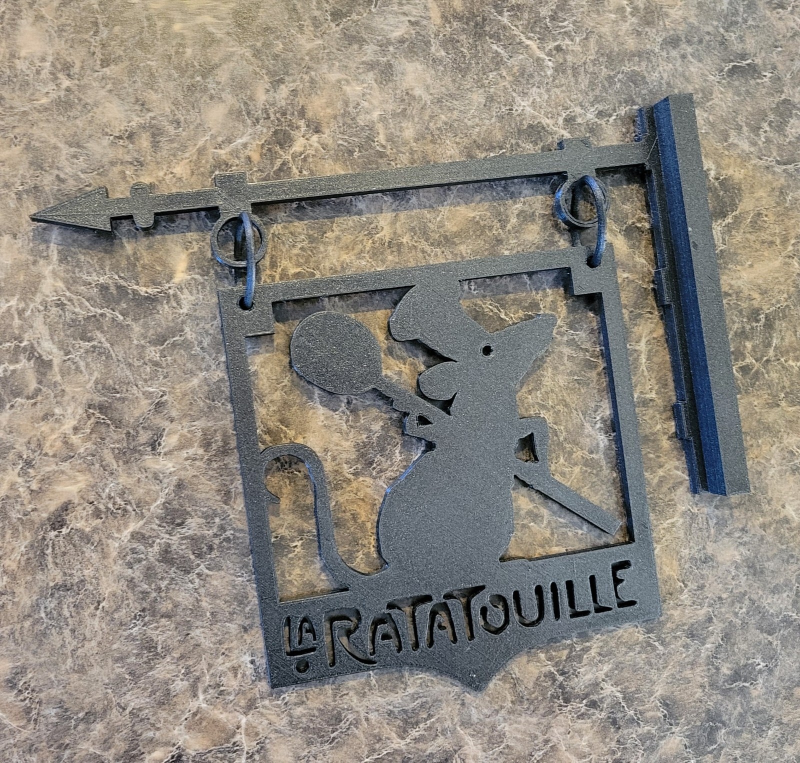 La Ratatouille Sign – Disney Kitchen Wall Art – Remy Chef Decor – French Bistro