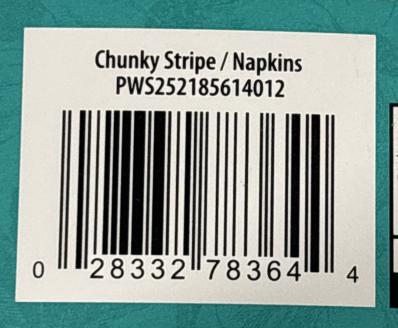 3 PACKS The Pioneer Woman Chunky Stripe Fabric Napkins, 20"x20", Set of 4