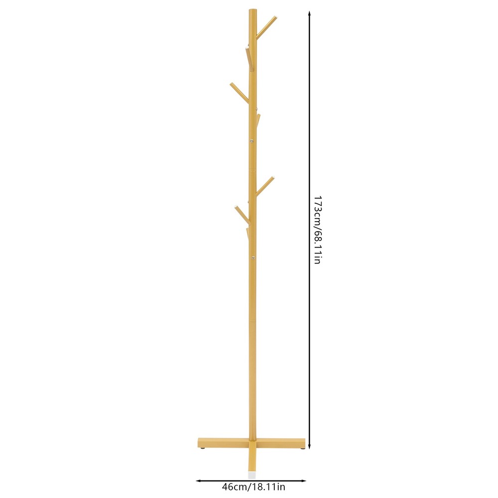 Freestanding Coat Rack with 7 Hooks Coat Rack Stand Tree-Shaped Coat Rack