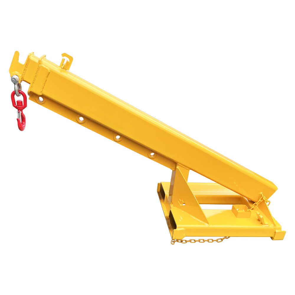 New Forklift Mobile Crane Forklift Crane Attachment 2T Lifting Hoist Jib Boom