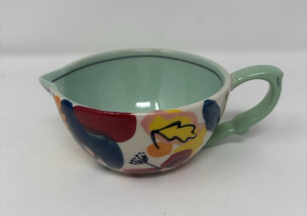 Anthropologie Hand Painted Stoneware Measuring Cup Replacement
