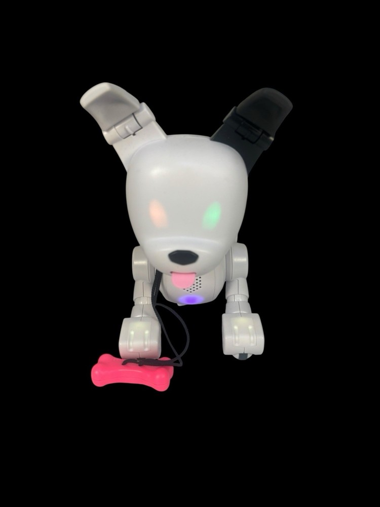 Dog-E Interactive Robot Dog with Colorful LED Lights, Tested- MISSING USB-cord