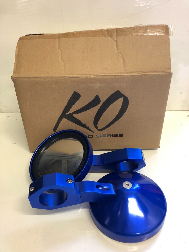 KO OFFROAD 1.75" BLUE ALUMINUM SIDE MIRROR - UNIVERSAL