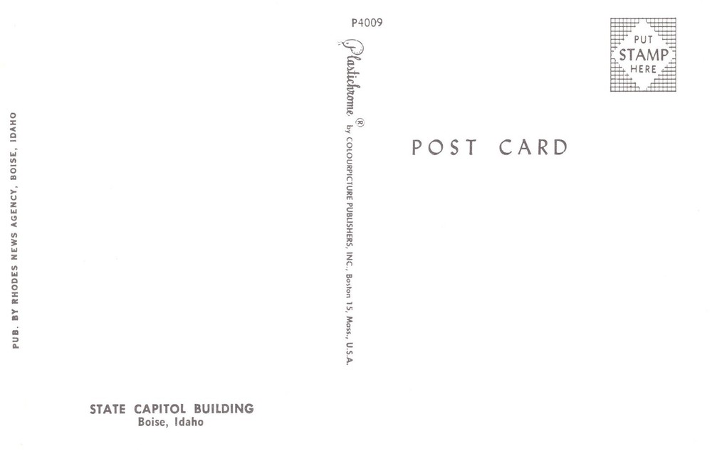 STATE CAPITOL BUILDING, BOISE, ID - PC4347