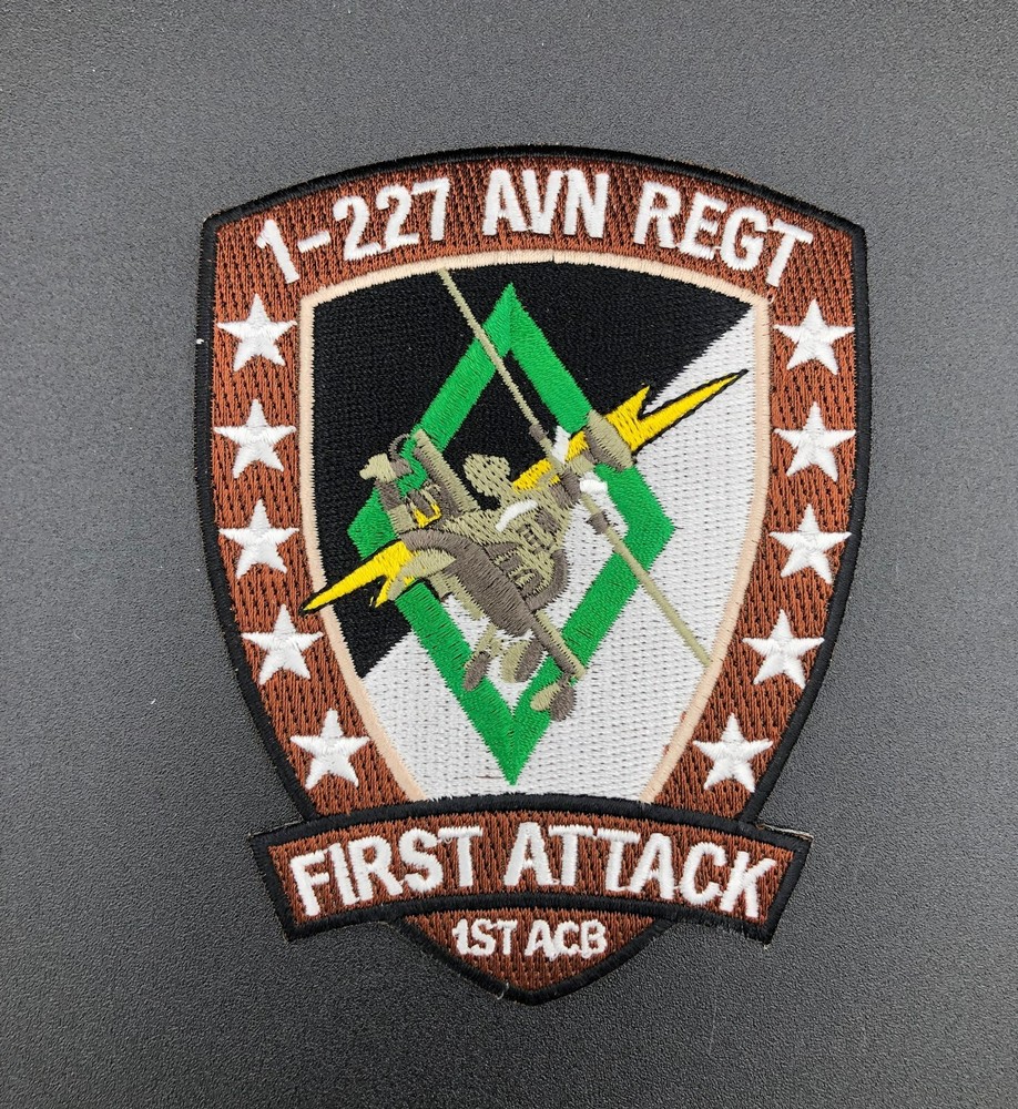 1-227 AVN Regt 1st ACB First Attack Apache Army Aviation Unit Patch OIF OEF