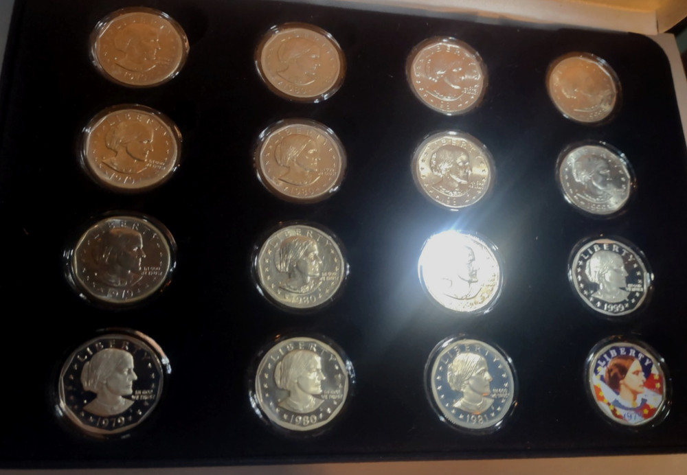 Susan B Anthony Dollars SBA 1979-1999 Complete 16 Coins