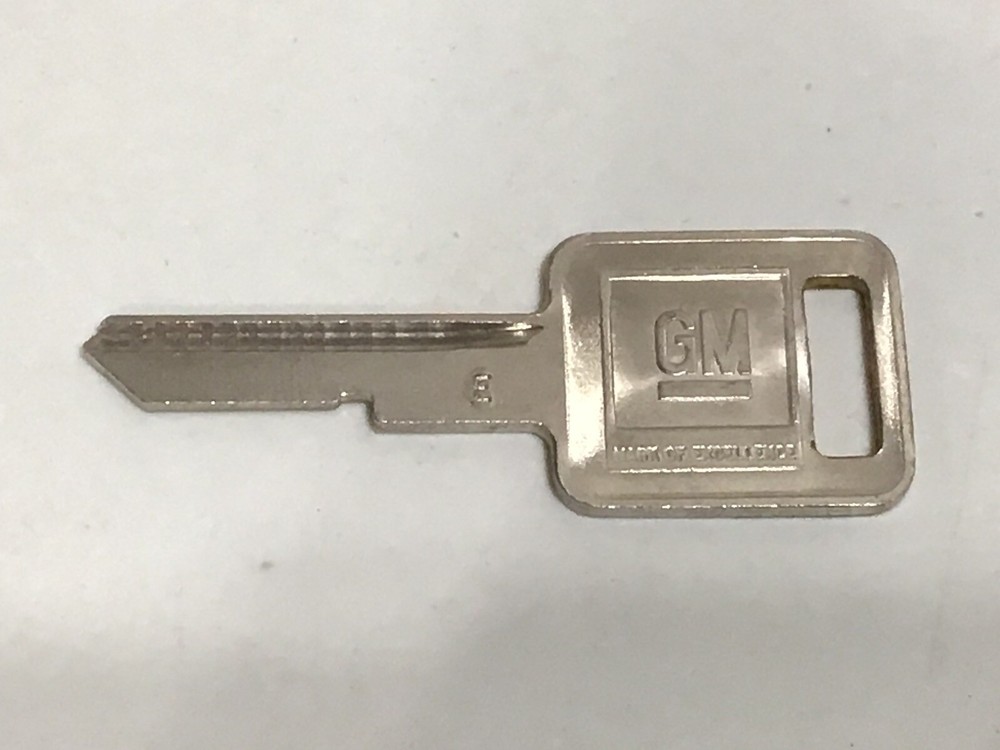 GMLogo OEM IGNITION "E" Key Blank Uncut