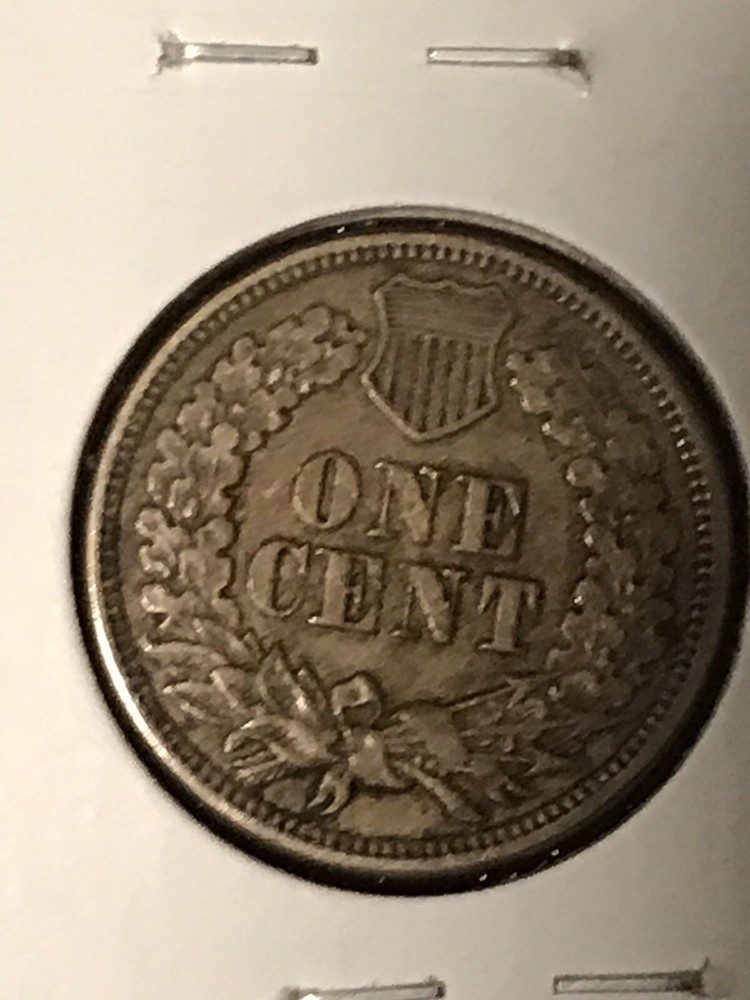 1863 Indian Head Cent Copper Nickel XF