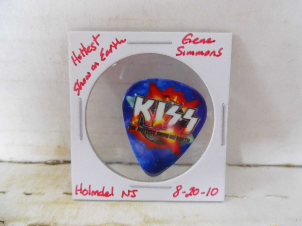 KISS "GENE SIMMONS" 8/20/10 GUITAR PICK~READ DESCRIPTION #12~6