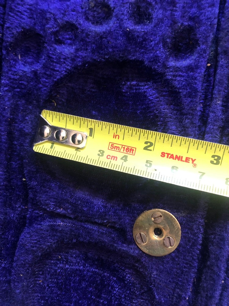 Vintage Brass Pocket Scales empty Case ONLY