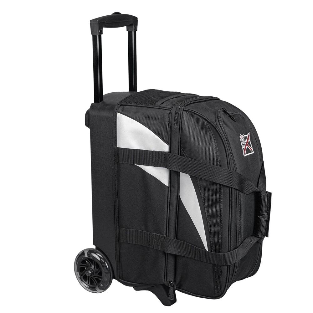 KR Strikeforce Cruiser Smooth Black/White 2 Ball Roller Bowling Bag