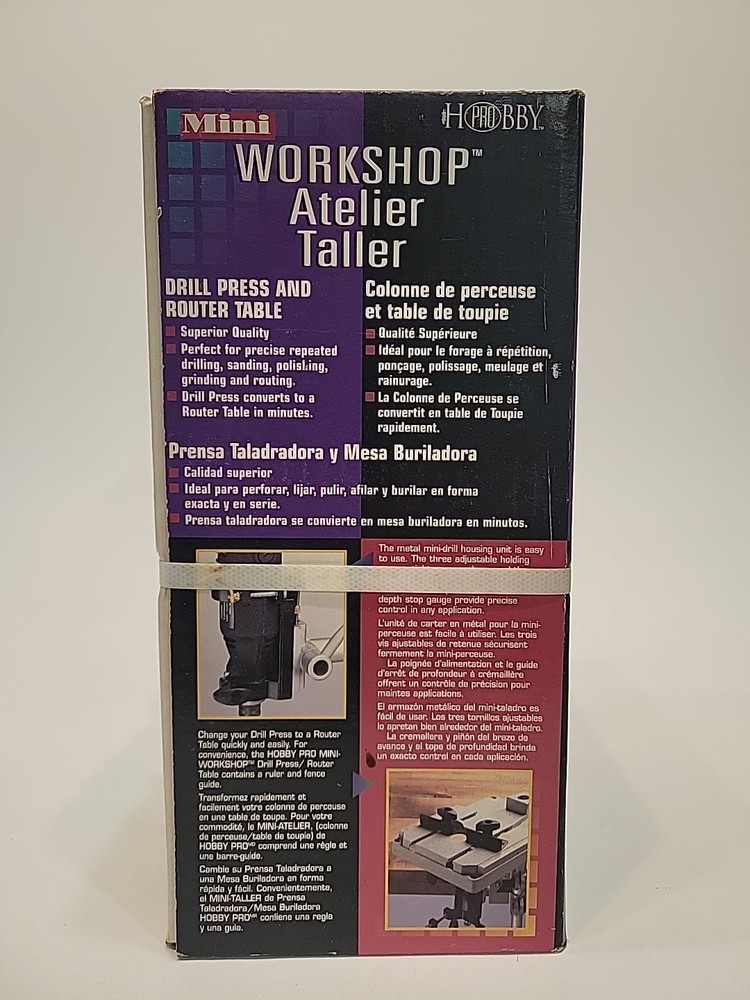 Mini H PRO BBY Drill Press Router Table Workshop Atelier Taller