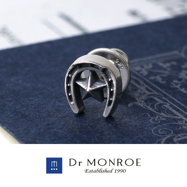 Dr. Monroe Star Horseshoe Stud Earring (Single) Sterling Silver 925