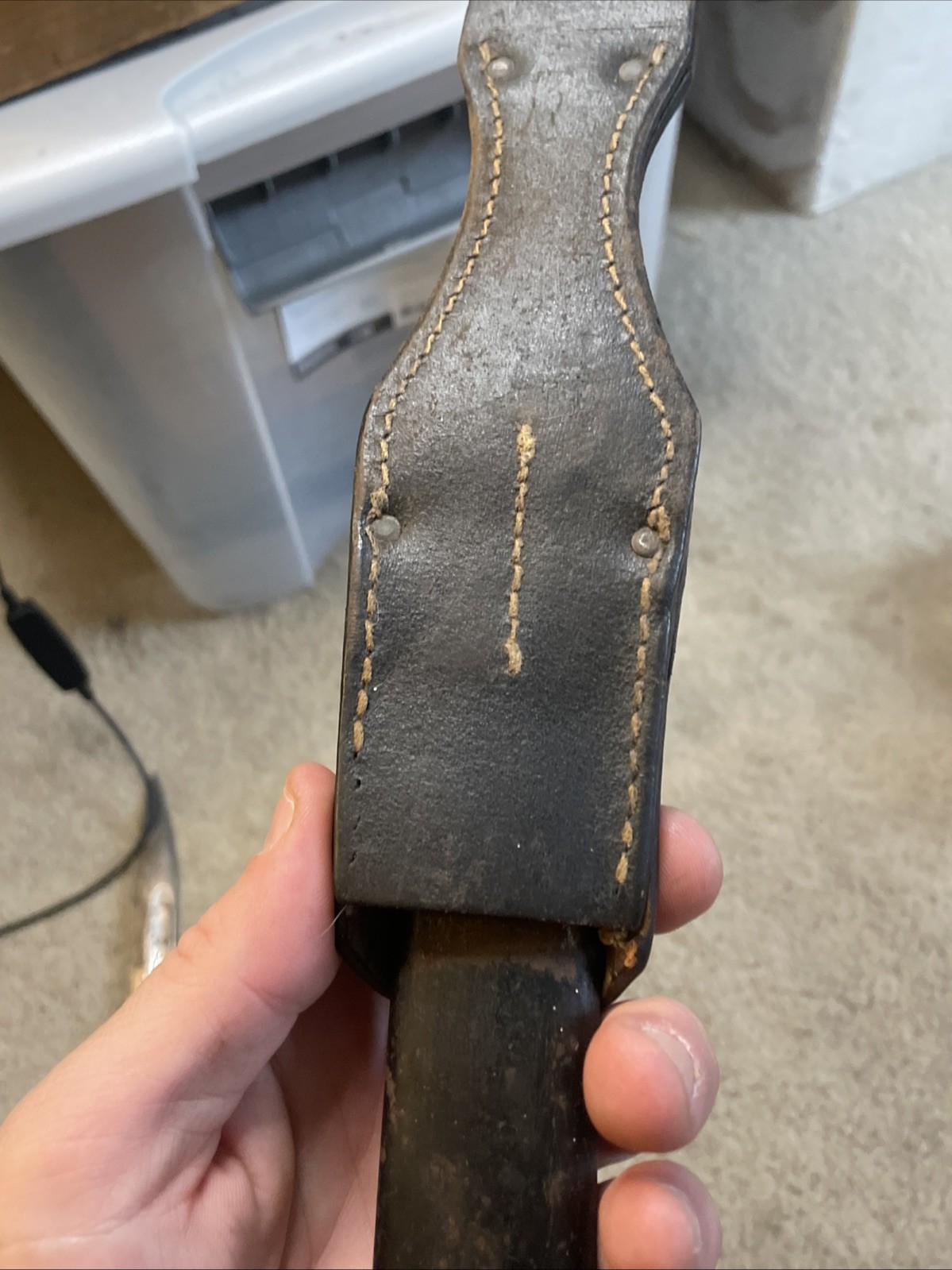 RARE Vintage World War 2 GERMAN K98 Matching Numbers Bayonet w/ Sheath & Frog