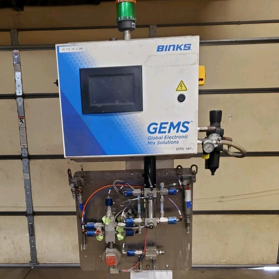 Binks GEMS E2L-121101 2k Component Mixer, 110-230V, Electrical
