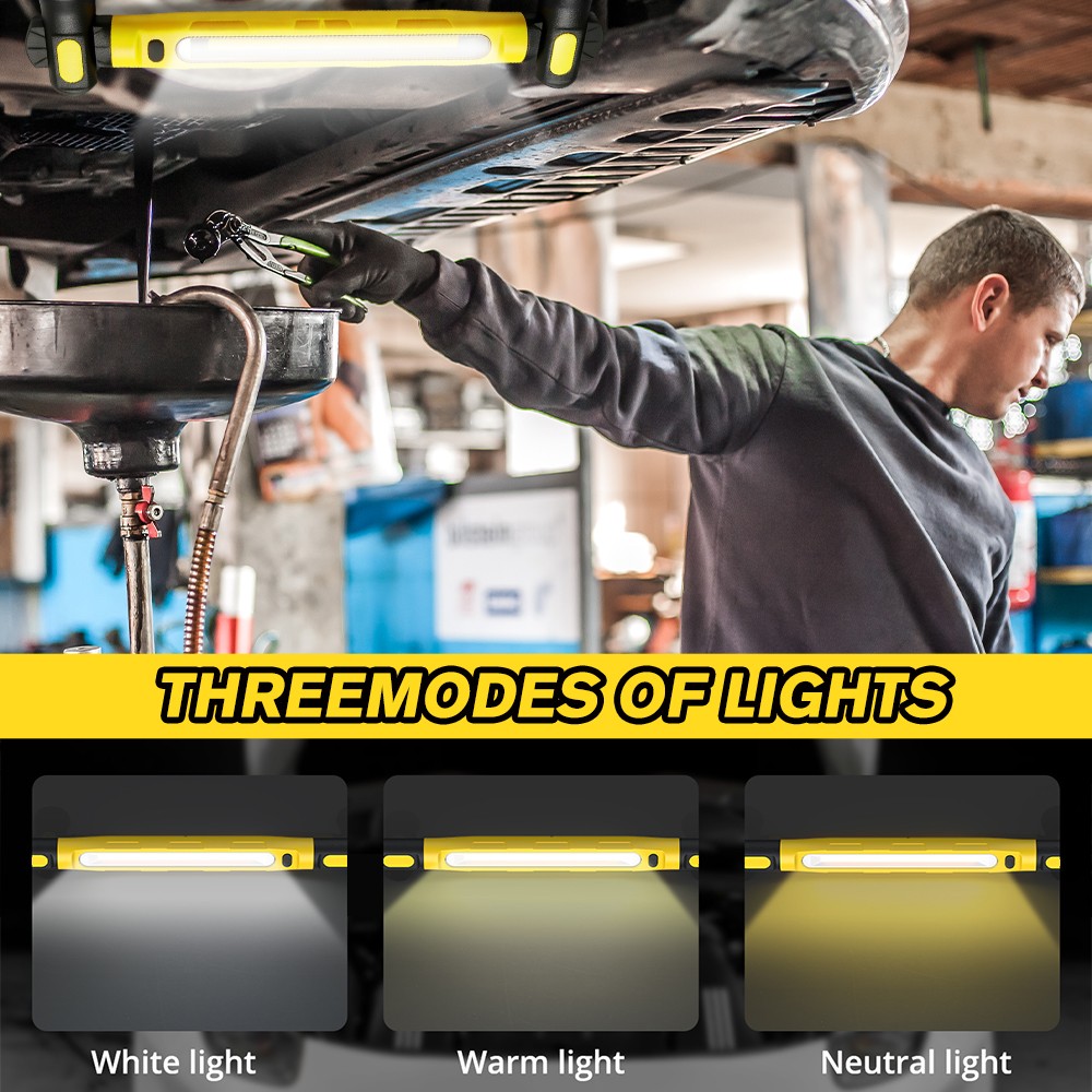 3000LM 5000mAh Cordless Rechargeable Hood Light for Mechanic/Car Repairing