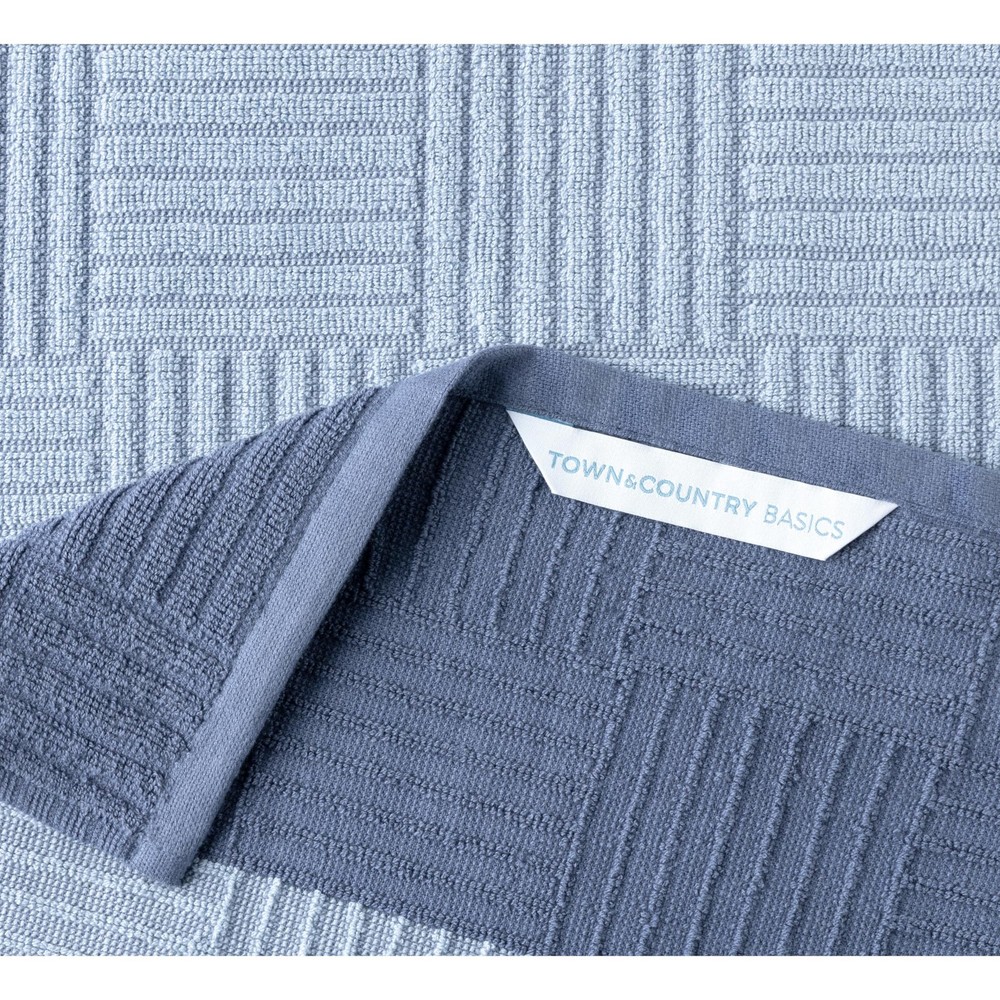 Basketweave Antimicrobial Terrycloth Kitchen Towel 4-Pack Set, Absorbent 100%...