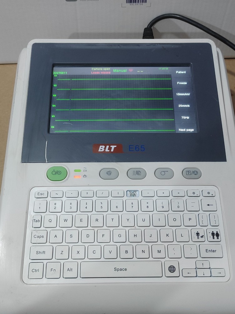 electrocardiograph Digital Biolight E65 ECG Machine 12 Channel ECG Machine