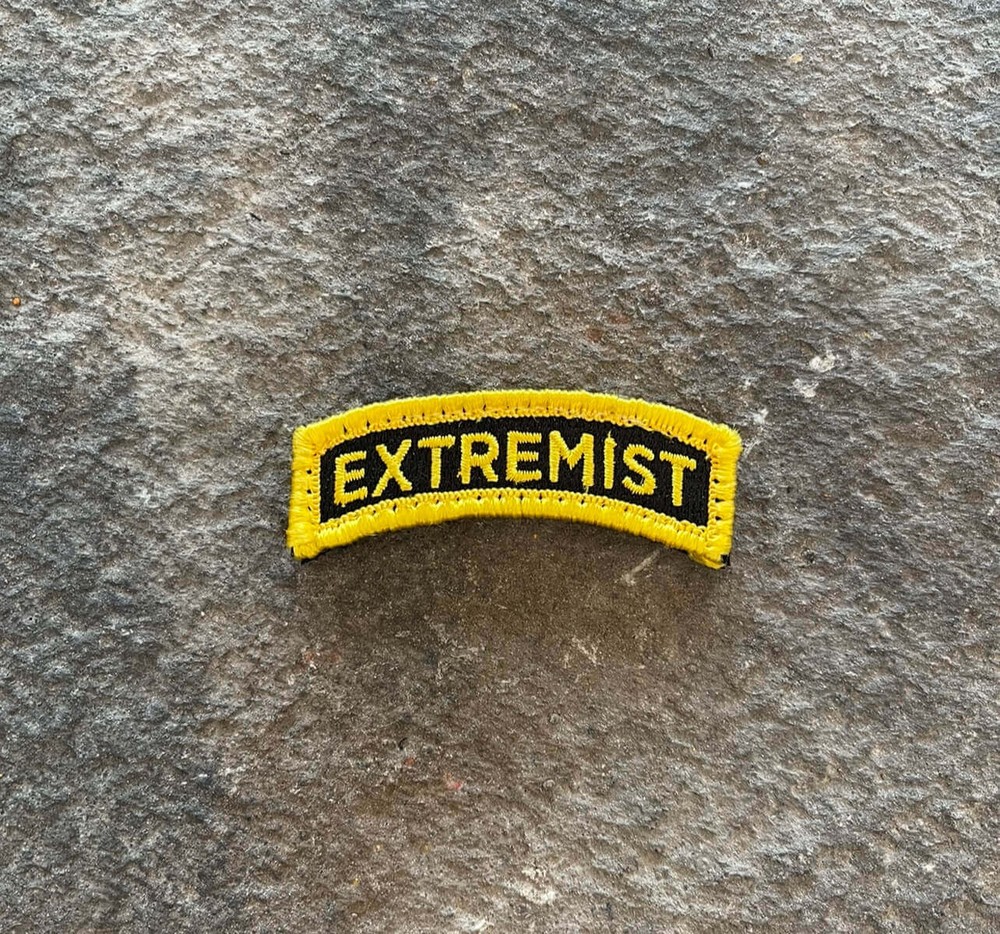 Extremist Tab Embroidered Morale Patch