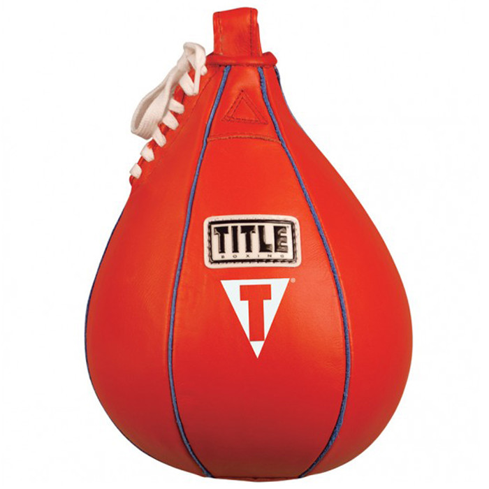 Title Boxing Leather Speed Bag and Bladder - Small