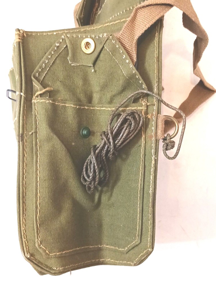 Genuine WWII Dated Webbing Haversack British Engineer Canvas Shoulder Bag