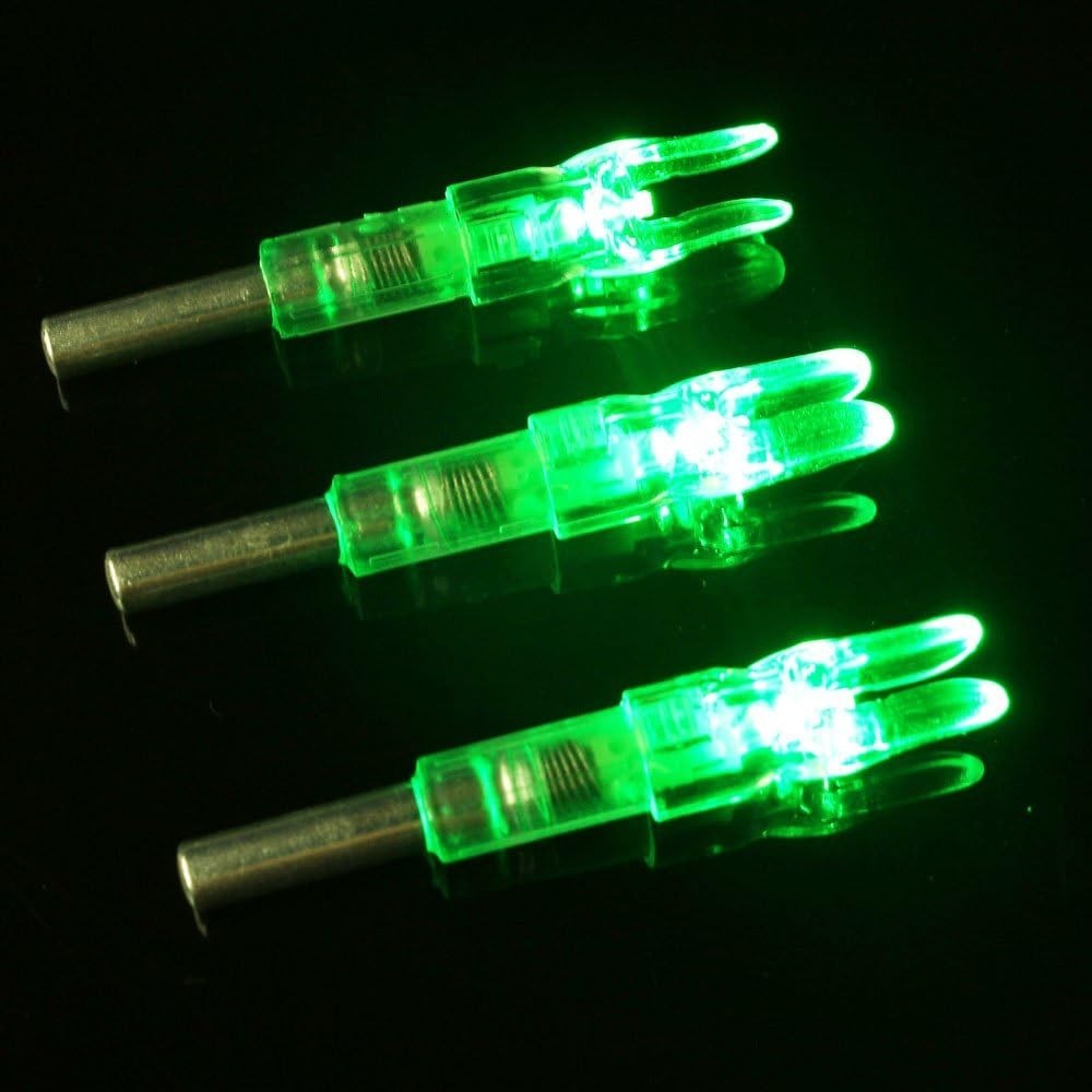 Lighted Archery Nocks with Lithium Battery - 6 PCS for Enhanced Visibility