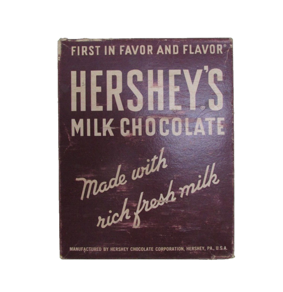 VINTAGE HERSHEY'S MILK CHOCOLATE ORIGINAL BOX (EMPTY)