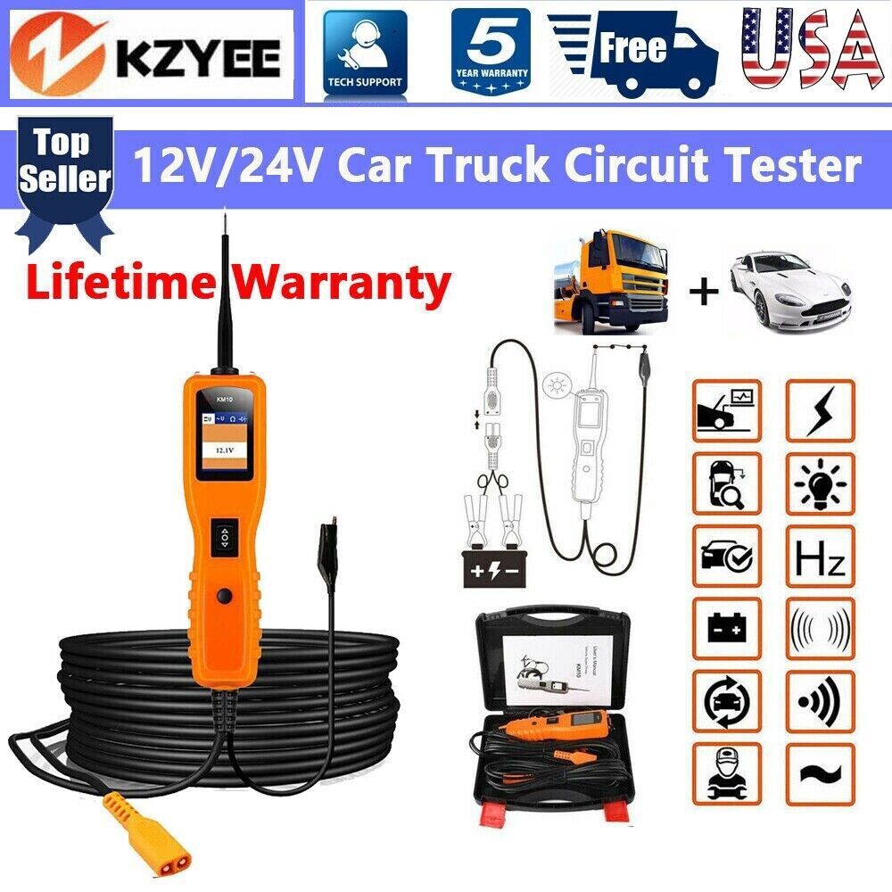 12V/24V Car PowerScan Electrical Tester Circuit Test Avometer Diagnostic Tool