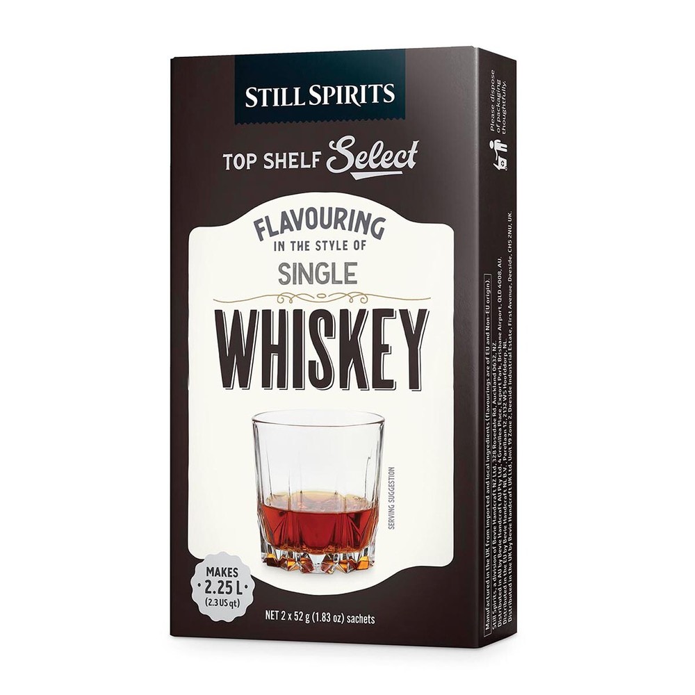 Still Spirits Top Shelf Select Single Whiskey Classic Essence Makes 2.25L