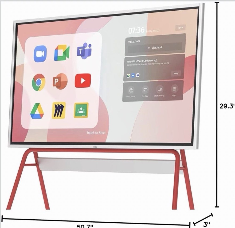 Vibe Interactive Smartboard Digital Display with Stand & Integrated Apps