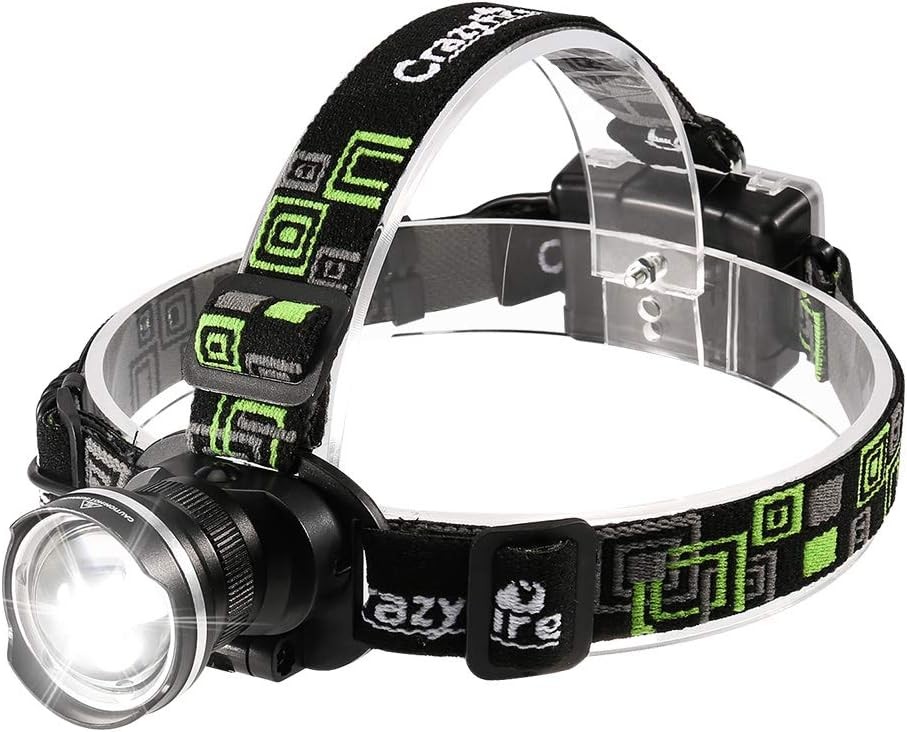 LED Headlamp, Super Bright Headlamp Headlight Flashlight, 3 Modes Zoomable Headl