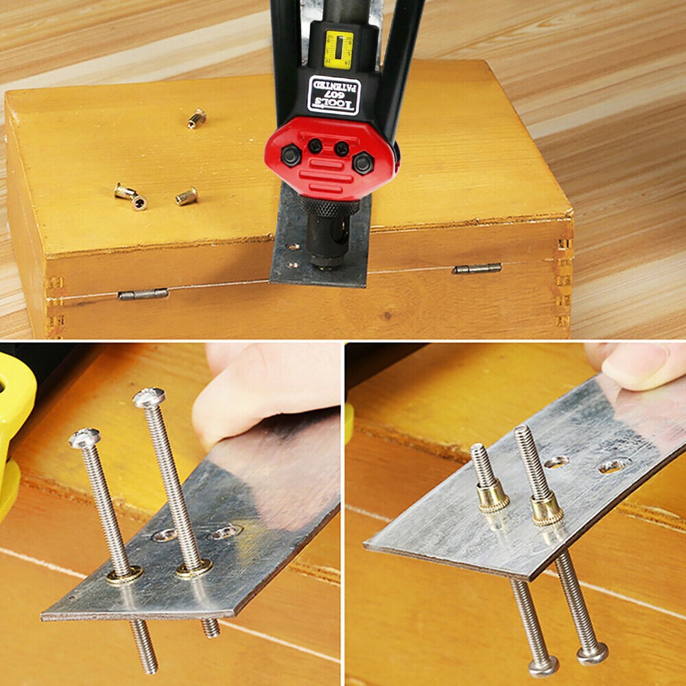 16" Rivet Nut Tool Kit w/ 11PC Metric & SAE Mandrels Thread Setting Tool Setter