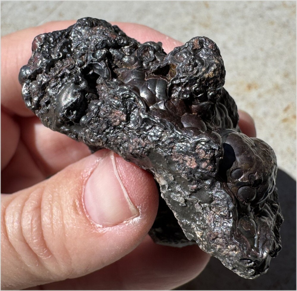 1/4lb+ Natural Botryoidal HEMATITE Specimen - Grounding, Divine Light
